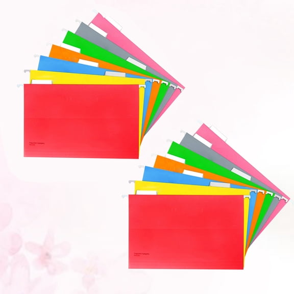 BESTYASH 14Pcs Paper File Holder Assorted Colors for Office Document Storage and Organization