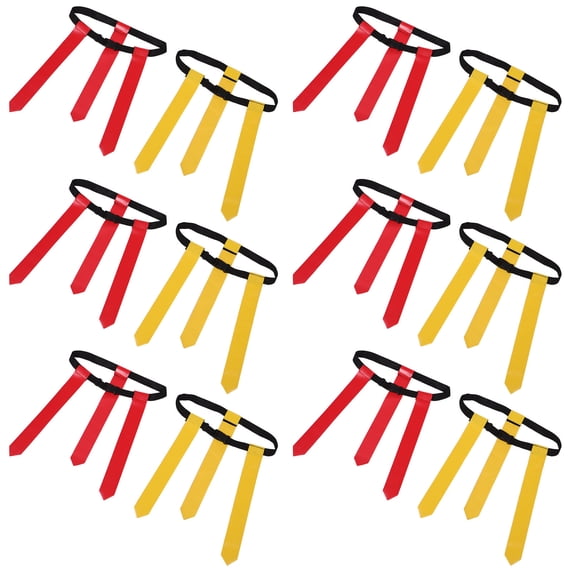 BESTYASH 14-Piece Sports Flag Football Belt Set with Quick-Release Buckles and Stretch Elastic Waistbands for Outdoor Play