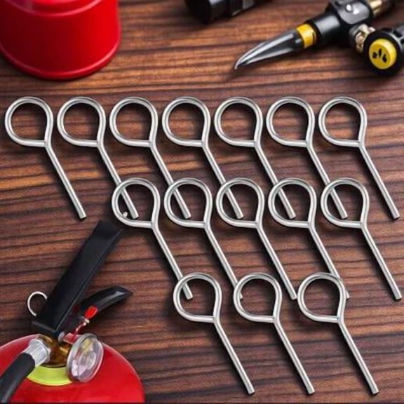 BESTYASH 15 Sets Pull Pins for Fire Equipment Plastic Red for Easy Operation
