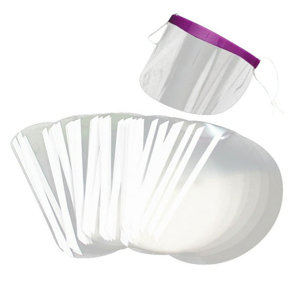 BESTYASH 150Pcs Disposable Plastic Hairdressing Eye Shield Salon Baffle for Face Protection during Haircut
