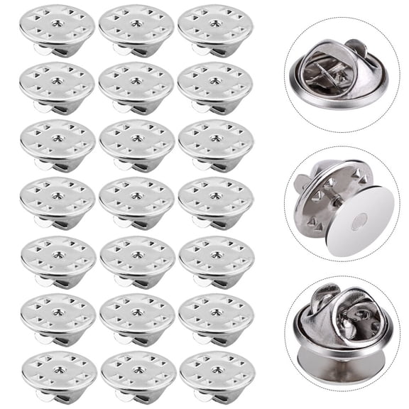 BESTYASH 150Pcs Wear Resistant Pin Keeper Plated Silver Compact Pin Clutch for Daily Use Tie Tack