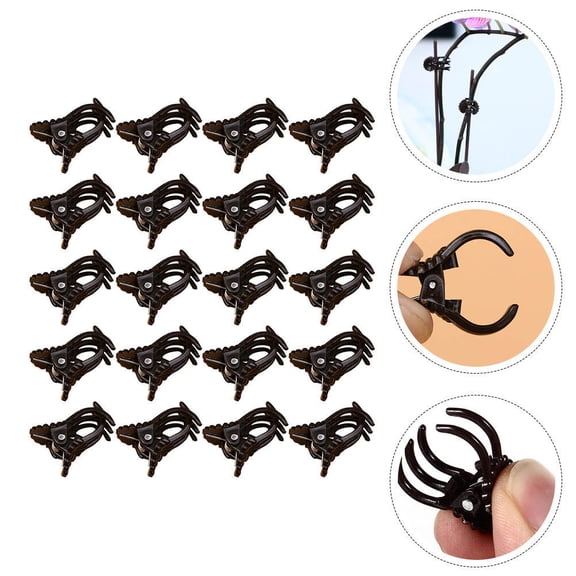 BESTYASH 150pcs Orchid Gardening Supplies Plastic Brown for Orchids and Plants in Gardens