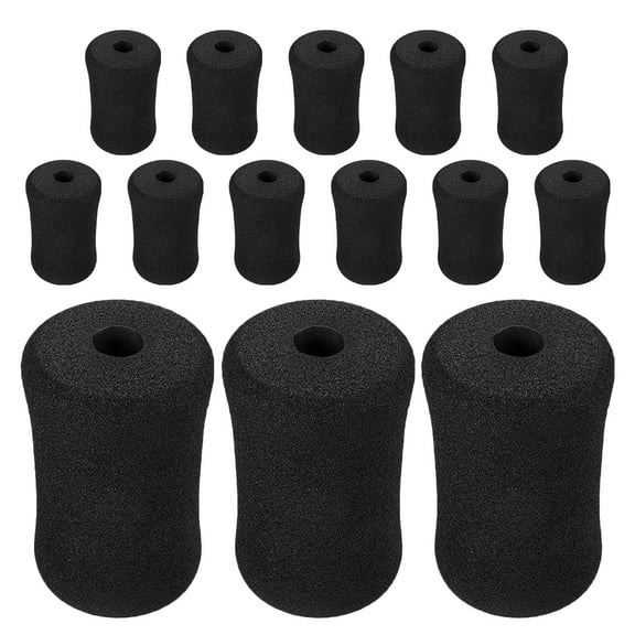 BESTYASH 15Pcs Black Foam Roller Pad Replacement for Ab Training Machine Gym Exercise Equipment