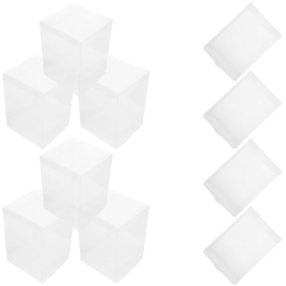 BESTYASH 15Pcs Clear Treat Boxes with Hard Plastic Construction for Storing Chocolates and Sweets
