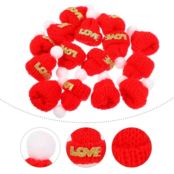 BESTYASH 15Pcs Miniature Hats Crafts DIY Craft Material for Guests