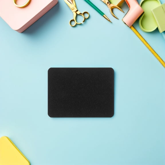 BESTYASH 15Pcs Black Fabric Repair Patches Rectangular Knee and Furniture Sewing Supplies for Home