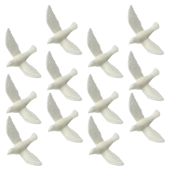 BESTYASH 15Pcs Resin Bird Figurine Decoration For Miniature Landscaping Indoor Display