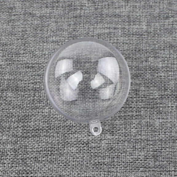 BESTYASH 15Pcs Transparent Fillable Plastic Spheres for Festive Home and Event Decoration