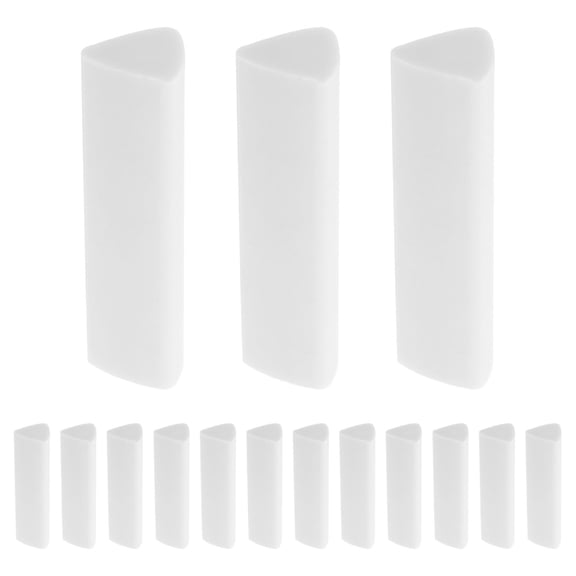 BESTYASH 15Pcs White Triangular Pencil Erasers Soft Block Eraser for Precise Daily Use and Art Sketching