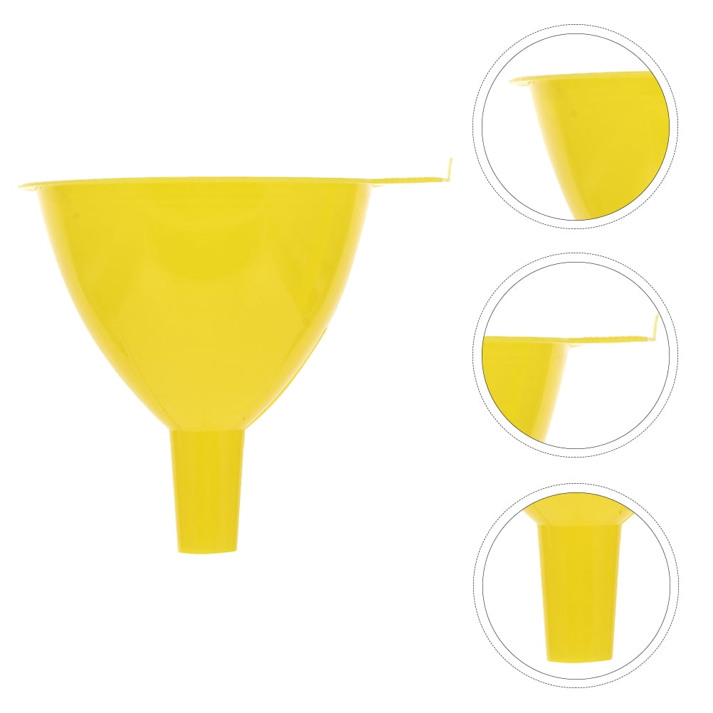BESTYASH 15-Piece Yellow Plastic Lab Funnels Set, Small Size for Easy ...
