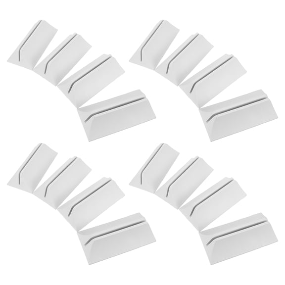 BESTYASH 16Pcs Adjustable Plastic Partition Support White for Desktop Workstation Privacy Panel Clip