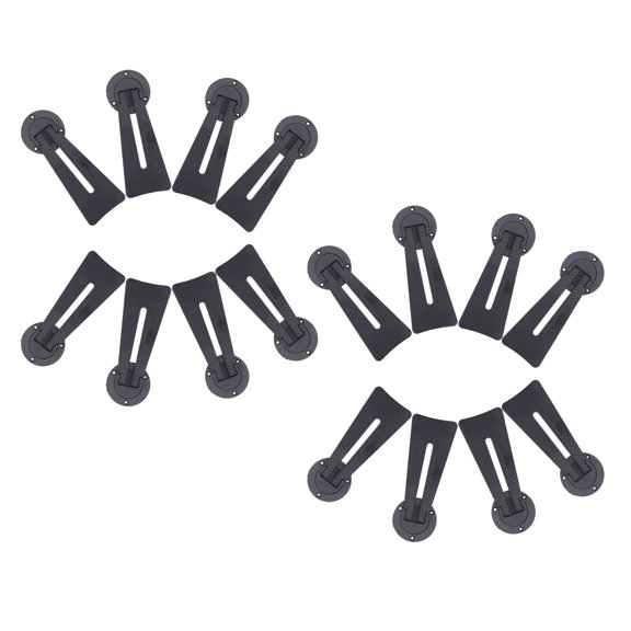 BESTYASH 16Pcs Black Rotating Frame Holder with 360 Degree Hinge for Stable Photo Frame Display