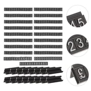 BESTYASH 16Sets Adjustable Black Retail Jewelry Price Display Cube Stand for Boutique Use