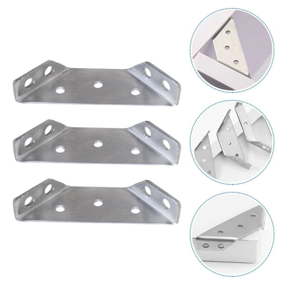 BESTYASH 16pcs Corner Braces Triangle Mounting Brackets for Furniture Support and Reinforcement