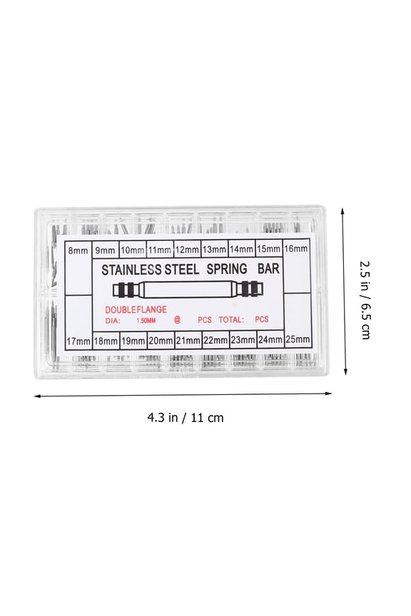 180-Piece Watch Band Repair Kit with Metal Spring Bar Tool and Link Pin Remover for Watch Strap Fixing
