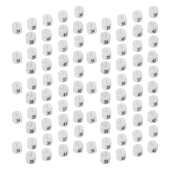 BESTYASH Clothing Size Tags White Plastic Hanger Markers for Retail and Closet 180Pcs