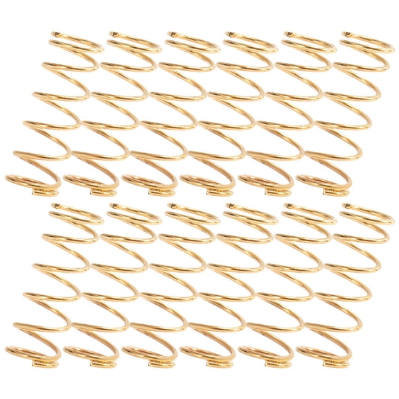 BESTYASH 18Pcs Electric Guitar Pickup Springs Metal Bridge Springs Golden Color for Guitar and Bass Replacement