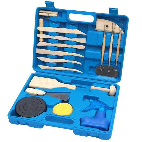 BESTYASH 19Pcs Claying Tools Set Assorted Colors Versatile Clay Figurine Instruments for Screw Bolt Installation