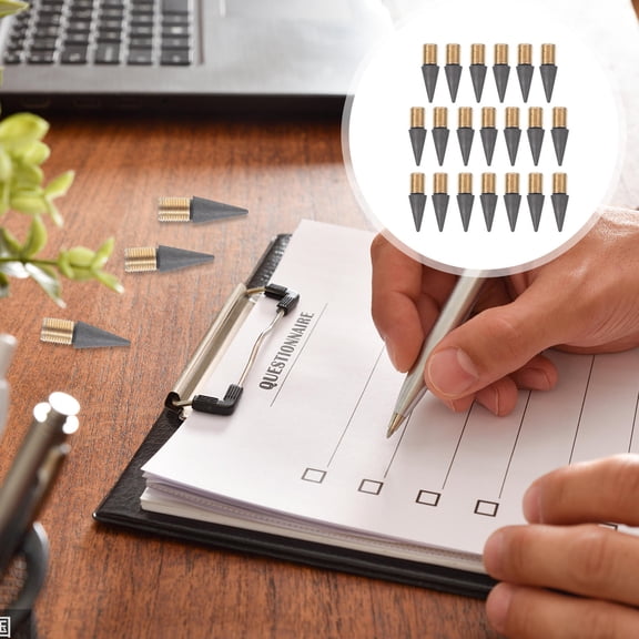BESTYASH 19Pcs Inkless Pen Replaceable Heads Pencil Tips Smooth Consistent Writing Home Use