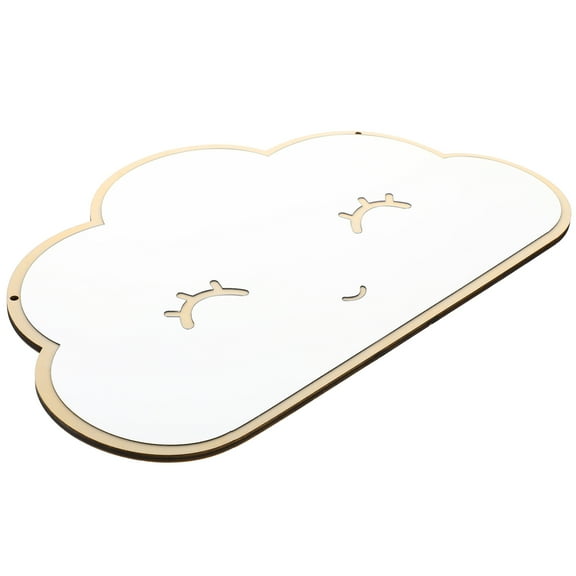 BESTYASH 1Pack Cloud Wall Mirror Decal Acrylic Water Resistant Decorative Sticker Children's Playroom