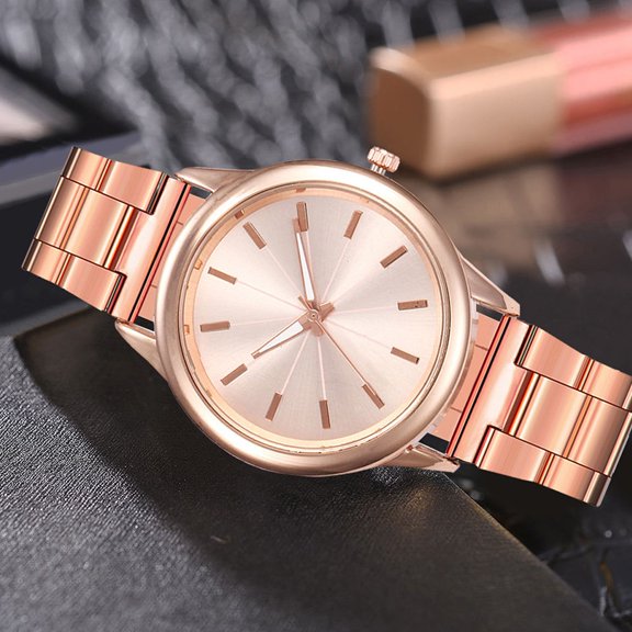 BESTYASH 1Pack Fashion Wristwatch Rose Glass Timekeeping Daily Wear