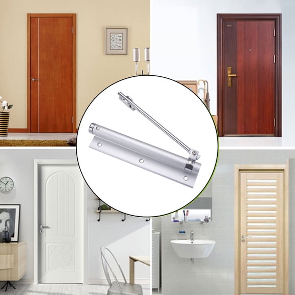 BESTYASH 1Pack Hidden Door Hinge Automatic Door Closer Aluminum Alloy for Home