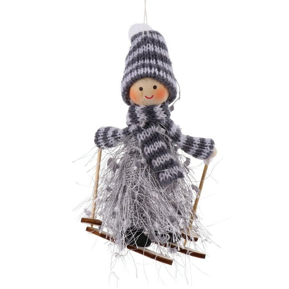 BESTYASH 1Pack Novelty Holiday Decorations Ski Ornament for Christmas Design