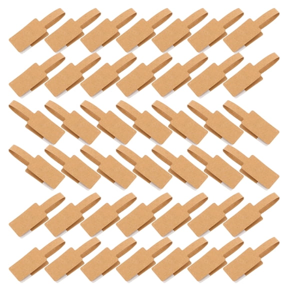 BESTYASH 1Pack Pricing Tags Golden Kraft Paper Blank Labels with Smooth Surface for Easy Writing