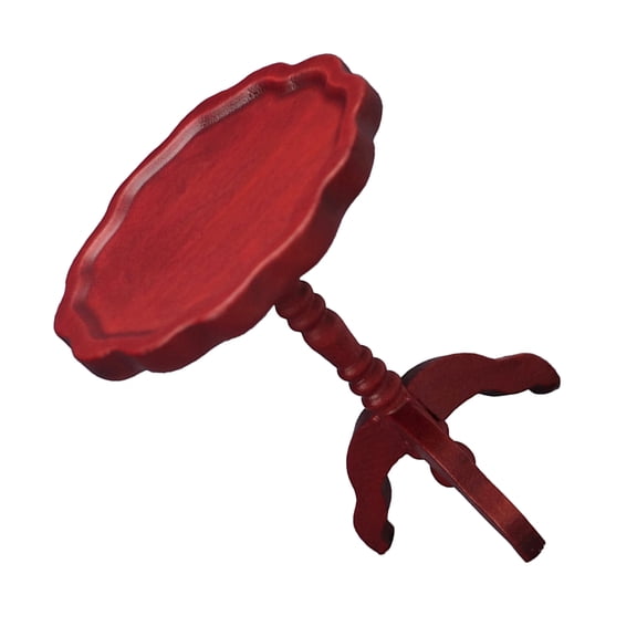 BESTYASH 1Pack Red Wooden Mini Coffee Table Model for House Decoration