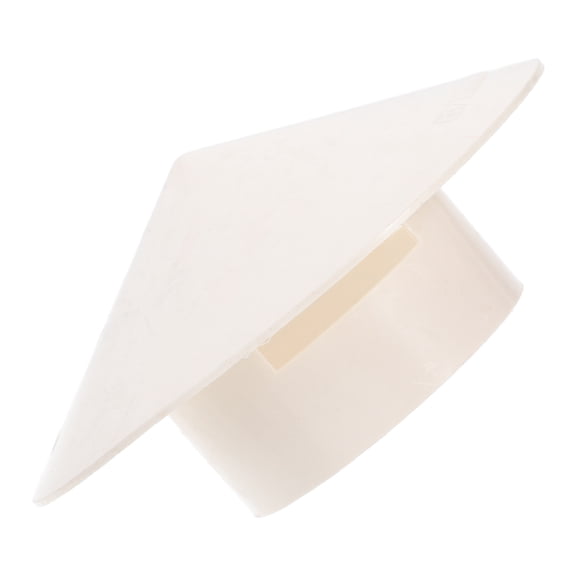 BESTYASH 1-Pack White PVC Roof Chimney Cover Windproof Plastic Smokestack Protector for Fireplace Vent