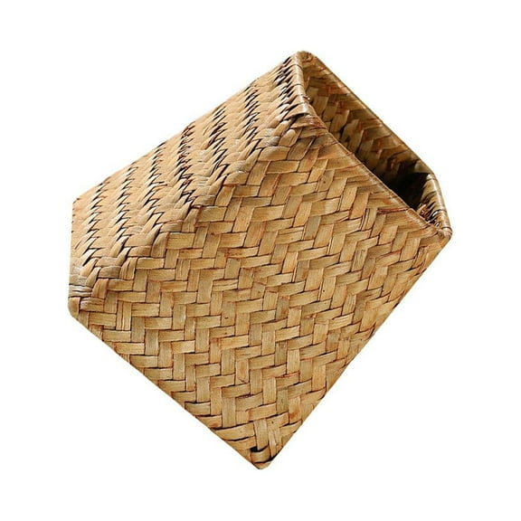 BESTYASH 1Pack Seagrass Basket Chocolate Plastic Decorating Home Users Living Room Back to School