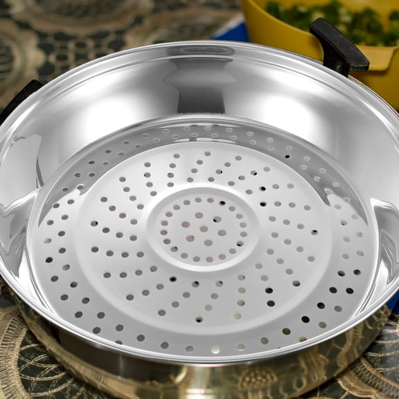 BESTYASH 1Pack Steam Pan Stainless Steel Steamer for Home Use