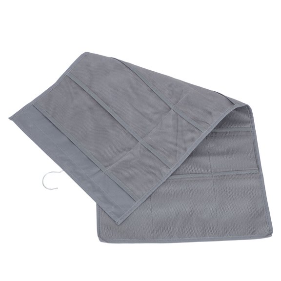 BESTYASH 1Pack Travel Socks Organizer Bag Wall Mounted Sock Storage Bag Grey Oxford Cloth for All Ages