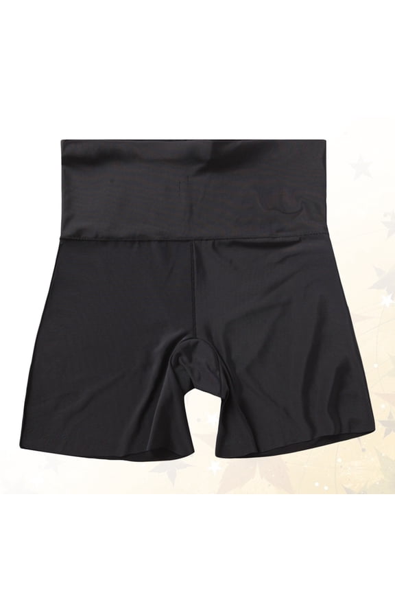 Women's Seamless Safety Pants 1 Pack Black Nylon Anti-Emptying Comfortable Fit