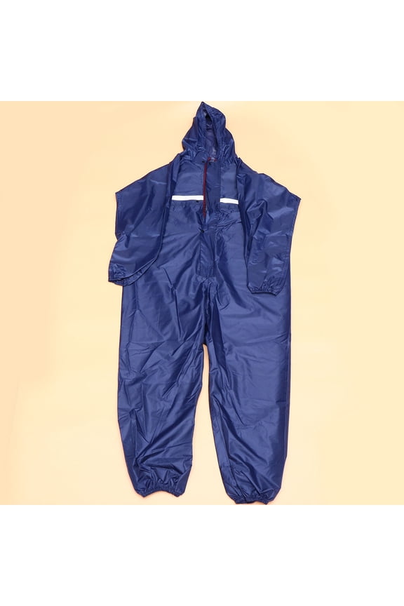 1Pack Work Rain Jacket in Dark Blue with Anti-static Features for Workers
