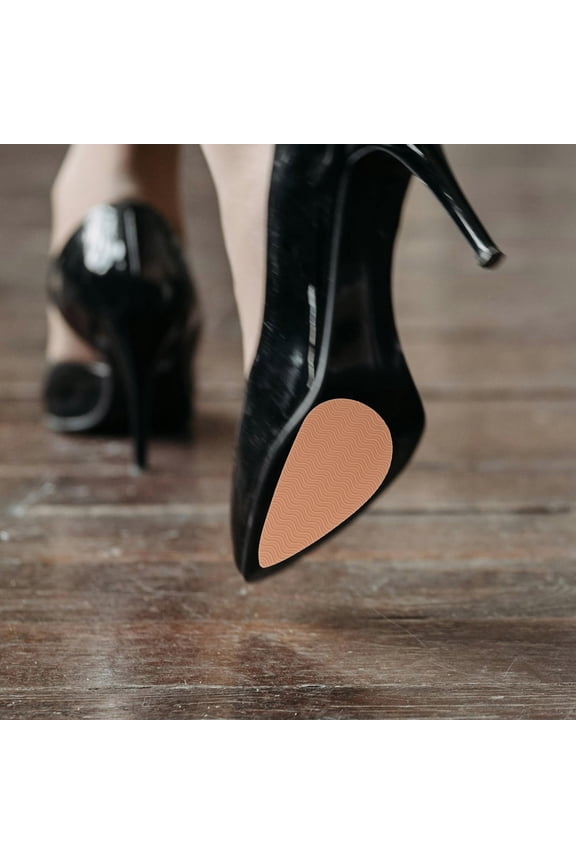 1Pair Adhesive Heel Stoppers for High Heels Khaki Shoe Sole Anti Skid Pads