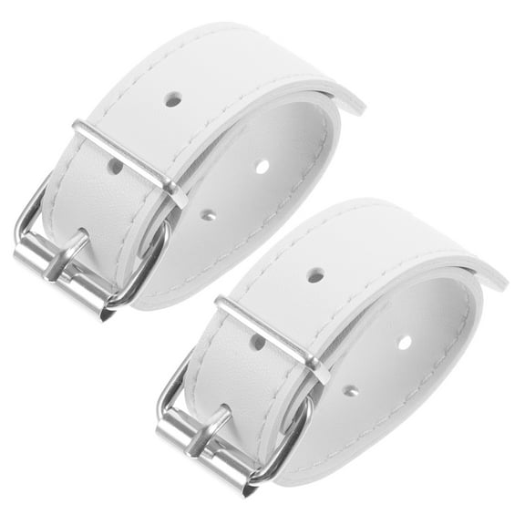 BESTYASH 1Pair Adjustable White Bike Basket Strap Detachable Front Basket Belt for Cycling