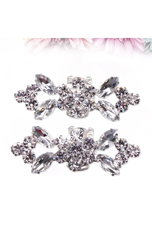 1Pair Alloy Crystal Shoe Clips for Shoes Boots Sandals Pumps with Durable Design