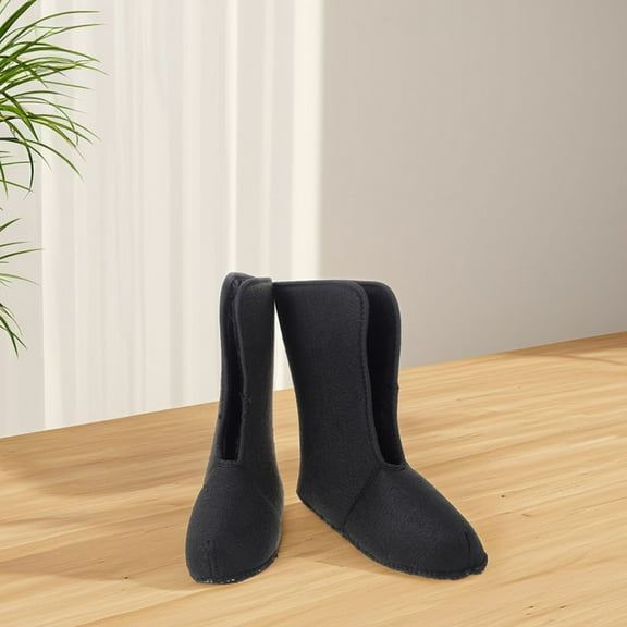 BESTYASH 1Pair Black Thermal Boot Liner Wool Replacement Sock Insulated Cover for Snow Hunting Boots