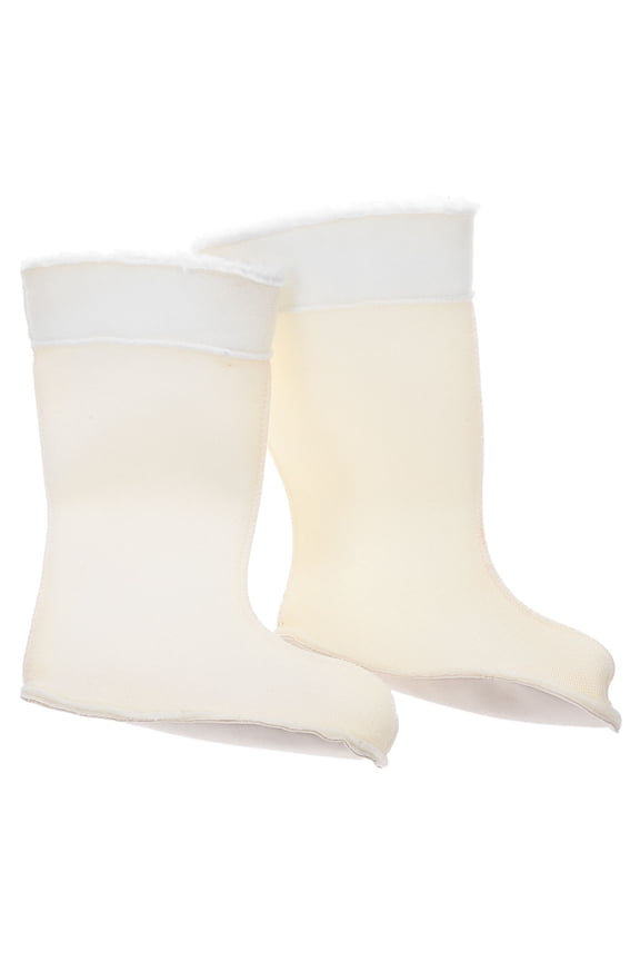 1Pair Warm Thick Boot Liners for Men Insulated Rain Boot Socks Mid Calf Comfortable Winter Inserts