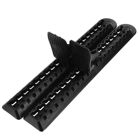 BESTYASH 1Pair Convenient Kayak Foot Pegs Black Rubber Pedals for Boating and Fishing Accessories