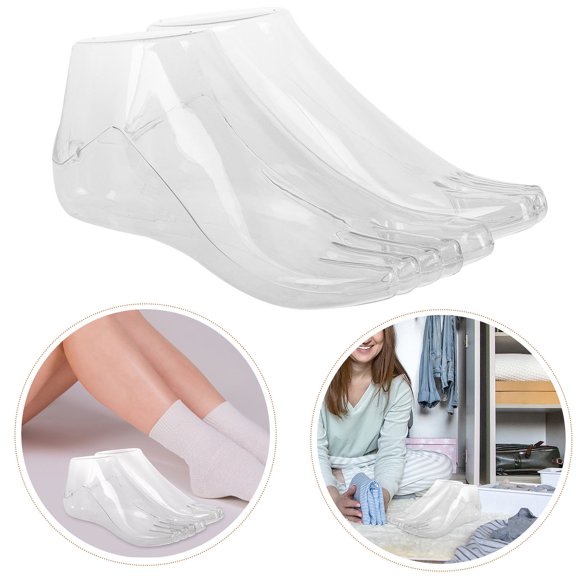 BESTYASH 1Pair Durable Plastic Foot Model Display Stand for Socks Anklets and Shoe Store Use