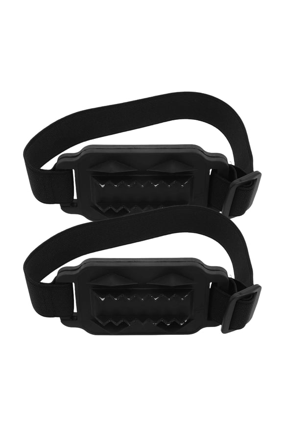 1 Pair Black Metal Ice Fishing Spikes for Hiking Boots, Winter Snow for Walking Safety