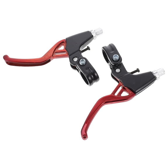 BESTYASH 1 Pair Lightweight Red Aluminum Bike Brake Lever Handlebar Compatible with Most Models