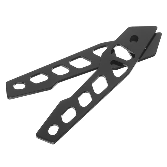 BESTYASH Motorcycle Windshield Bracket Kit 1 Pair, Aluminum Alloy Black Mounting Hardware for Easy Installation