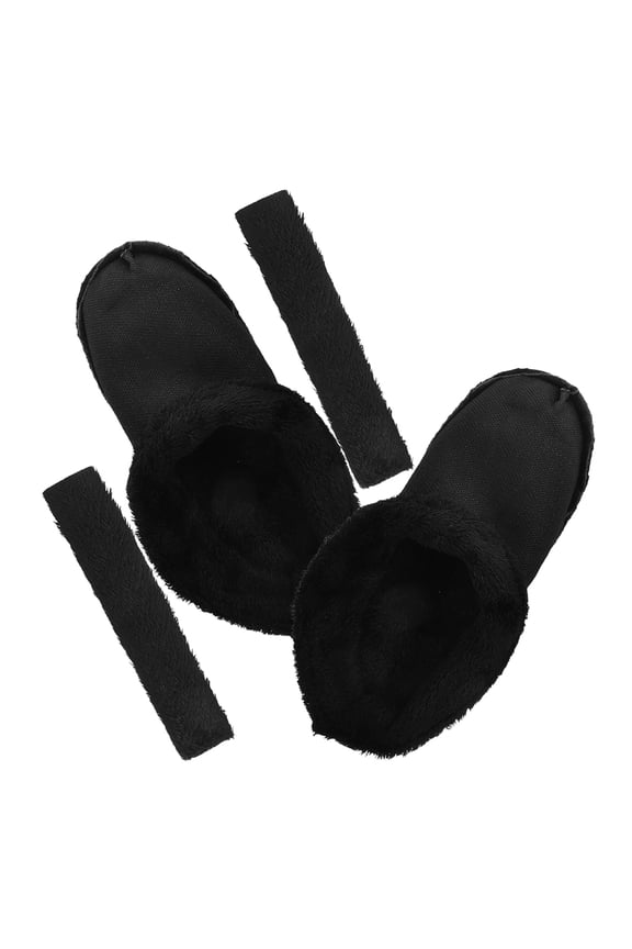1Pair Removable Plush Shoe Liners with Thick Cotton Furry Inserts for Winter Slippers and Shoes