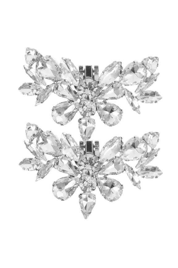 1Pair Rhinestone Shoe Clips Shoe Jewelry Clips for Pumps and Flats Elegant Accessories