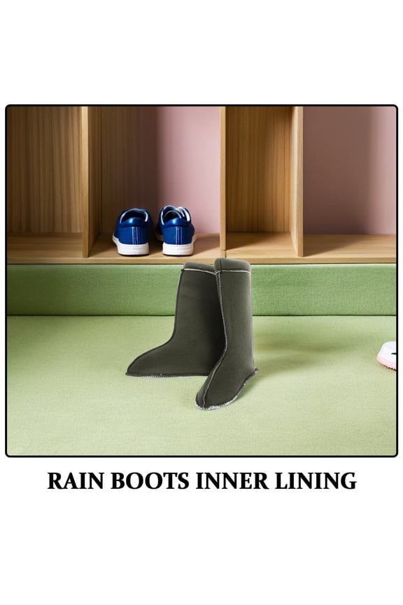 1 Pair Detachable Insulated Rain Boot Liners, Thermal Inner Socks for Cold Weather and Comfort