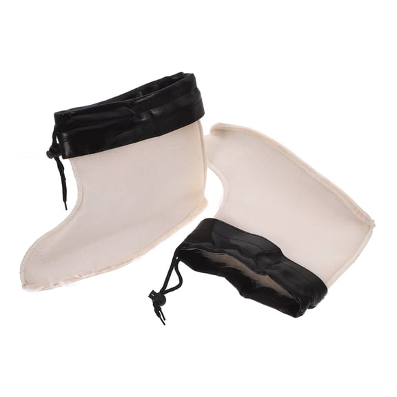 BESTYASH 1Pair Versatile Fit Rain Boot Liner White Thickened Warm Liner for Winter