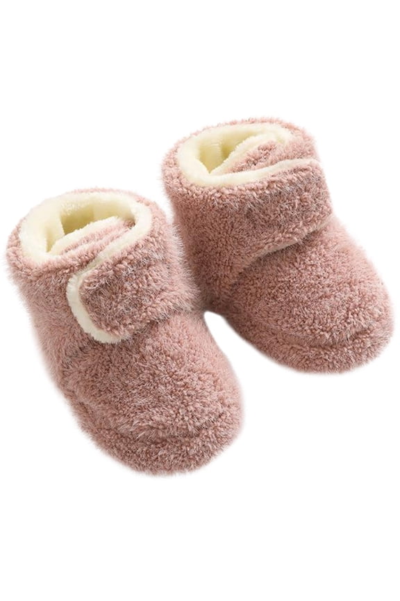 1 Pair Breathable Toddler Shoes Baby Crib Shoes Wool Non-slip Learning to Walk